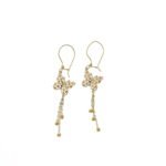 حلق ذهب فراشة - الصورة 2