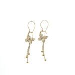 حلق ذهب فراشة - الصورة 3