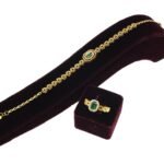 خاتم واسوارة بفص اخضر - الصورة 2