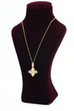 عقد ذهب روبرت كوين فص ازرق كبير - الصورة 3