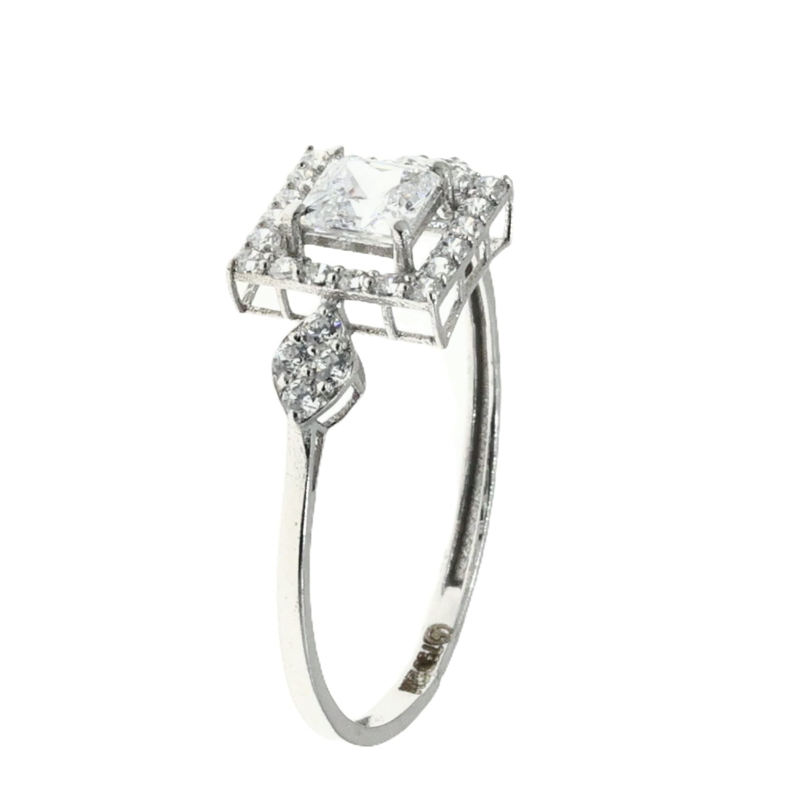 IMG_4023 خاتم ذهب ابيض تصميم الماس - الصورة 1