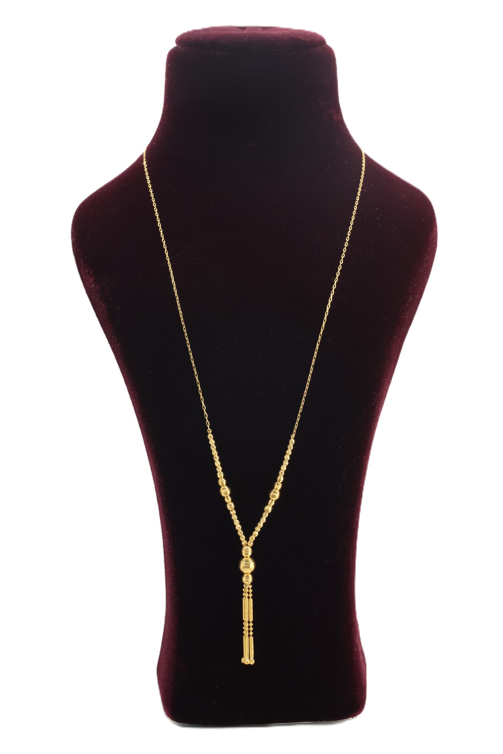 IMG_7505 Gold Beaded Necklace - Image 1