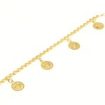 21K Gold Coin Bracelet - Image 2