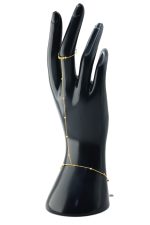 21K Gold Hand Chain with Ring - Image 3